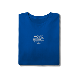 Nome do produto Camiseta “Vovô Carregando 2026” – T-Shirt Quality 100% Algodão | Chamegu