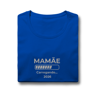 Nome do produto Camiseta “Mamãe carregando 2026” – Baby Look Quality 100% Algodão | Chamegu