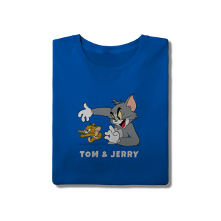 Nome do produto Camiseta Tom & Jerry com texto – Linha Quality