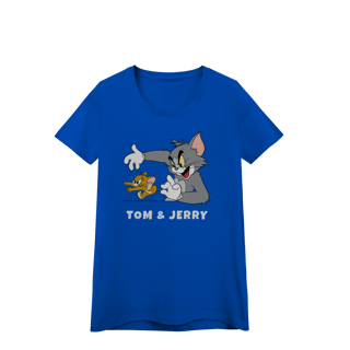 Nome do produto Baby Look Tom & Jerry com texto – Linha Quality