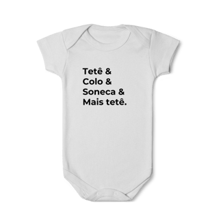 Nome do produto Camiseta “Tetê&, Colo&, Soneca& Mais tetê”