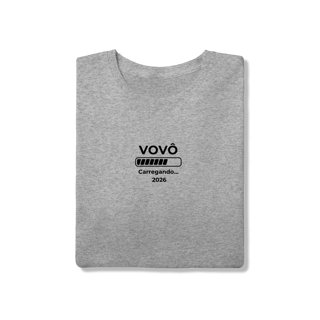 Nome do produto Camiseta “Vovô Carregando 2026” – T-Shirt Quality 100% Algodão | Chamegu