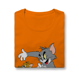 Nome do produto Baby Look Tom & Jerry com texto – Linha Quality