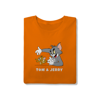 Nome do produto Camiseta Tom & Jerry com texto – Linha Quality