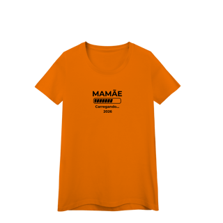 Nome do produto Camiseta “Mamãe carregando 2026” – Baby Look Quality 100% Algodão | Chamegu