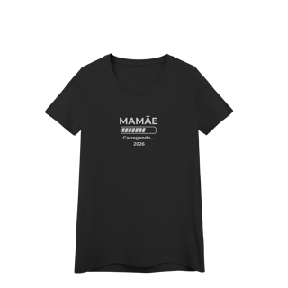 Nome do produto Camiseta “Mamãe carregando 2026” – Baby Look Quality 100% Algodão | Chamegu