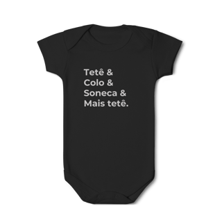 Camiseta “Tetê&, Colo&, Soneca& Mais tetê”