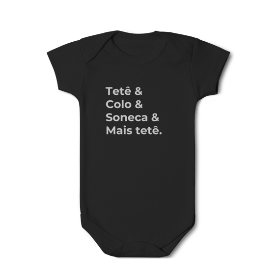 Camiseta “Tetê&, Colo&, Soneca& Mais tetê”