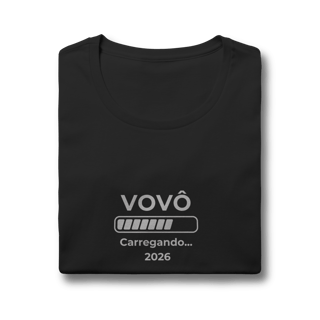 Nome do produto Camiseta “Vovó carregando 2026” – Baby Look Quality 100% Algodão | Chamegu