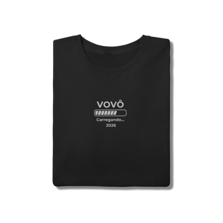 Nome do produto Camiseta “Vovô Carregando 2026” – T-Shirt Quality 100% Algodão | Chamegu