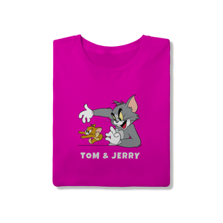 Nome do produto Camiseta Tom & Jerry com texto – Linha Quality