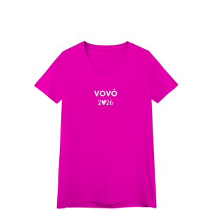 Nome do produto Camiseta “Vovó 2026” – Baby Look Quality 100% Algodão | Chamegu