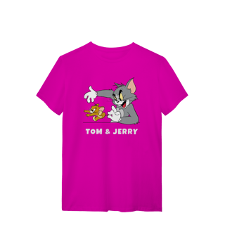 Nome do produto Camiseta Tom & Jerry com texto – Linha Quality