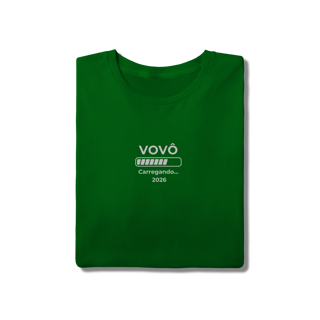 Nome do produto Camiseta “Vovô Carregando 2026” – T-Shirt Quality 100% Algodão | Chamegu