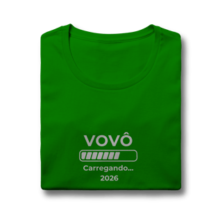 Nome do produto Camiseta “Vovó carregando 2026” – Baby Look Quality 100% Algodão | Chamegu