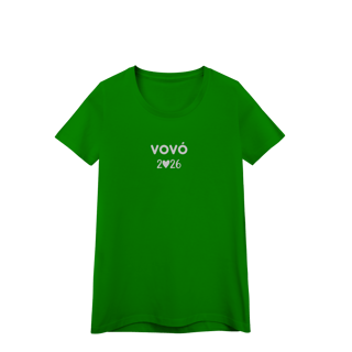 Nome do produto Camiseta “Vovó 2026” – Baby Look Quality 100% Algodão | Chamegu