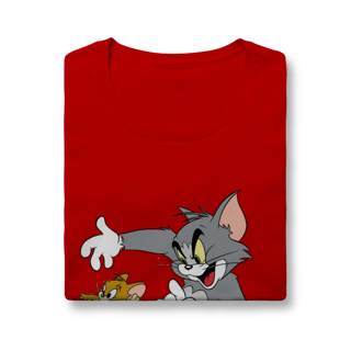 Nome do produto Baby Look Tom & Jerry com texto – Linha Quality