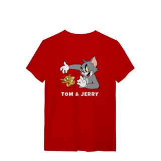Nome do produto Camiseta Tom & Jerry com texto – Linha Quality