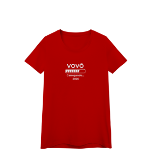 Nome do produto Camiseta “Vovó carregando 2026” – Baby Look Quality 100% Algodão | Chamegu