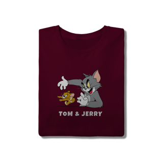 Nome do produto Camiseta Tom & Jerry com texto – Linha Quality