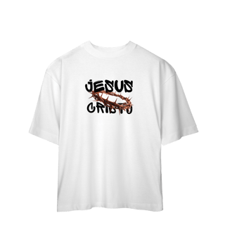 Nome do produto Camiseta Oversized-Jesus Cristo coroa