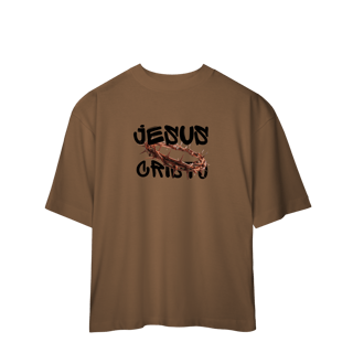 Nome do produto Camiseta Oversized-Jesus Cristo coroa