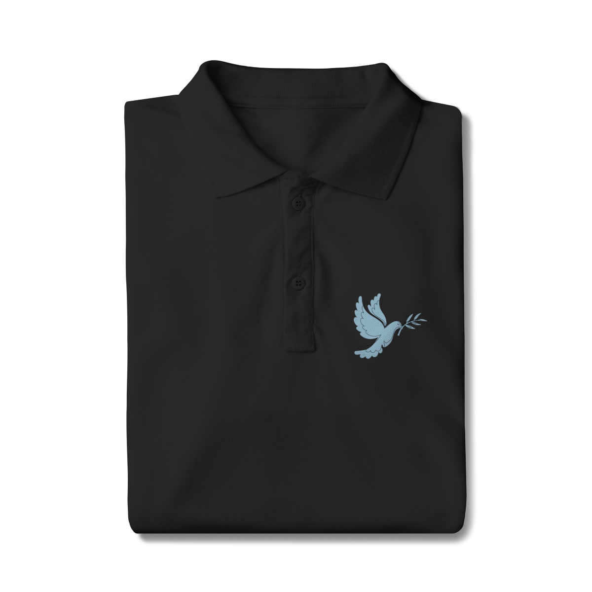 Nome do produto: camiseta polo prime- logo pombo do espirito