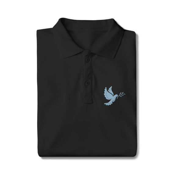 camiseta polo prime- logo pombo do espirito