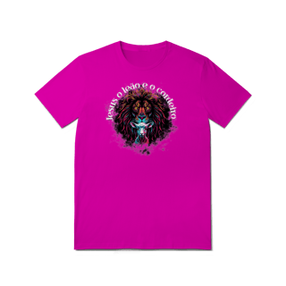 Nome do produto Camiseta Quality-Leão e o Cordeiro Letra Branca