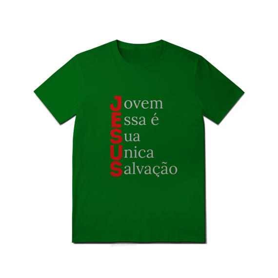 Camiseta Quality-Jesus única salvação