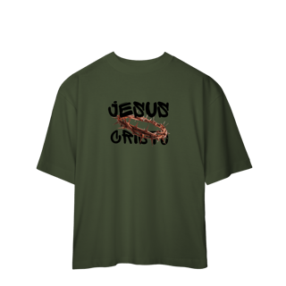 Nome do produto Camiseta Oversized-Jesus Cristo coroa