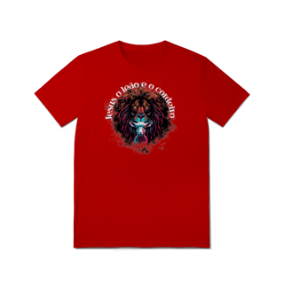 Nome do produto Camiseta Quality-Leão e o Cordeiro Letra Branca