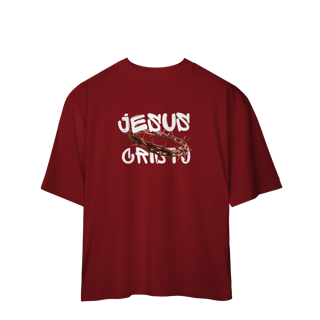 Nome do produto Camisetas Oversized-Jesus Cristo coroa