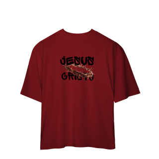 Nome do produto Camiseta Oversized-Jesus Cristo coroa