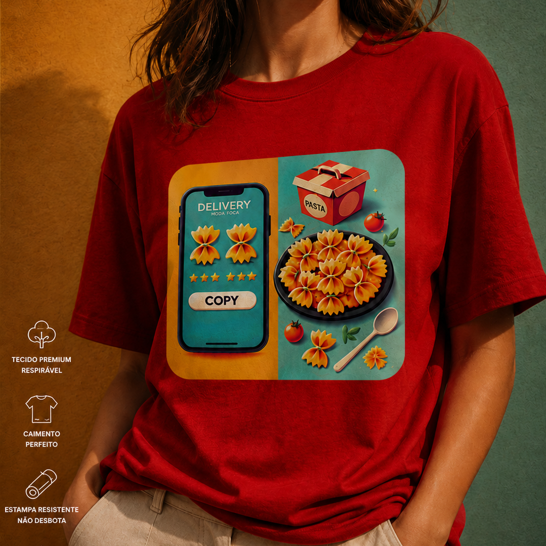 COPY PASTA PLUS! Camiseta plus size