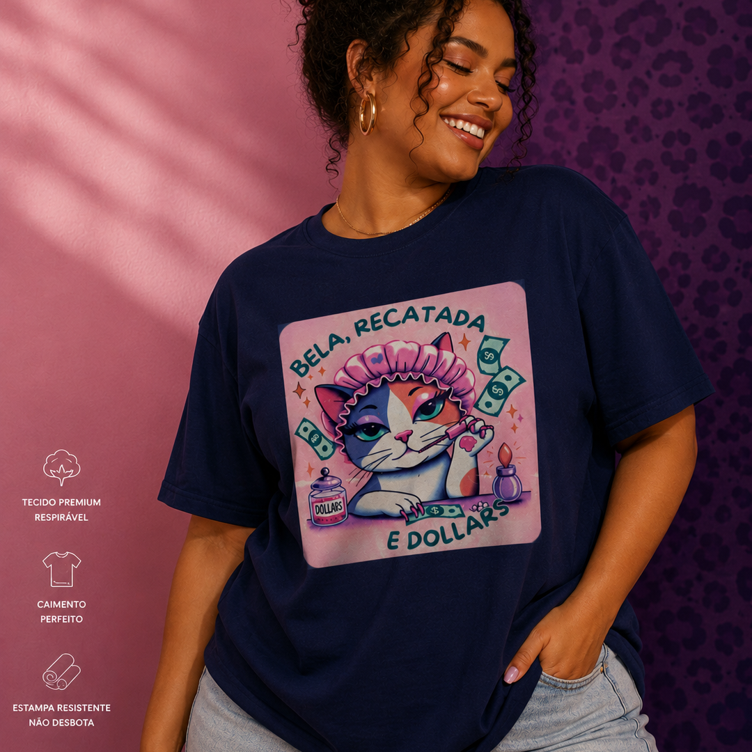 DOLLARS PLUS! Camiseta plus size
