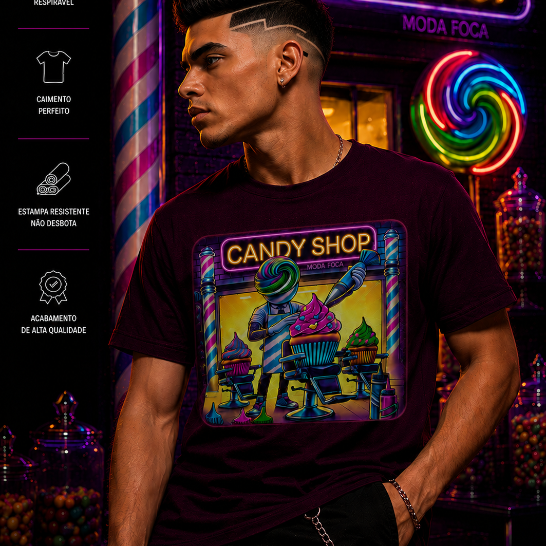 CANDY SHOP PLUS! Camiseta plus size