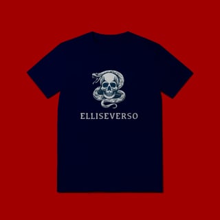 Nome do produto T- SHIRT QUALITY ELLISEVERSO -  COBRA CAVEIRA