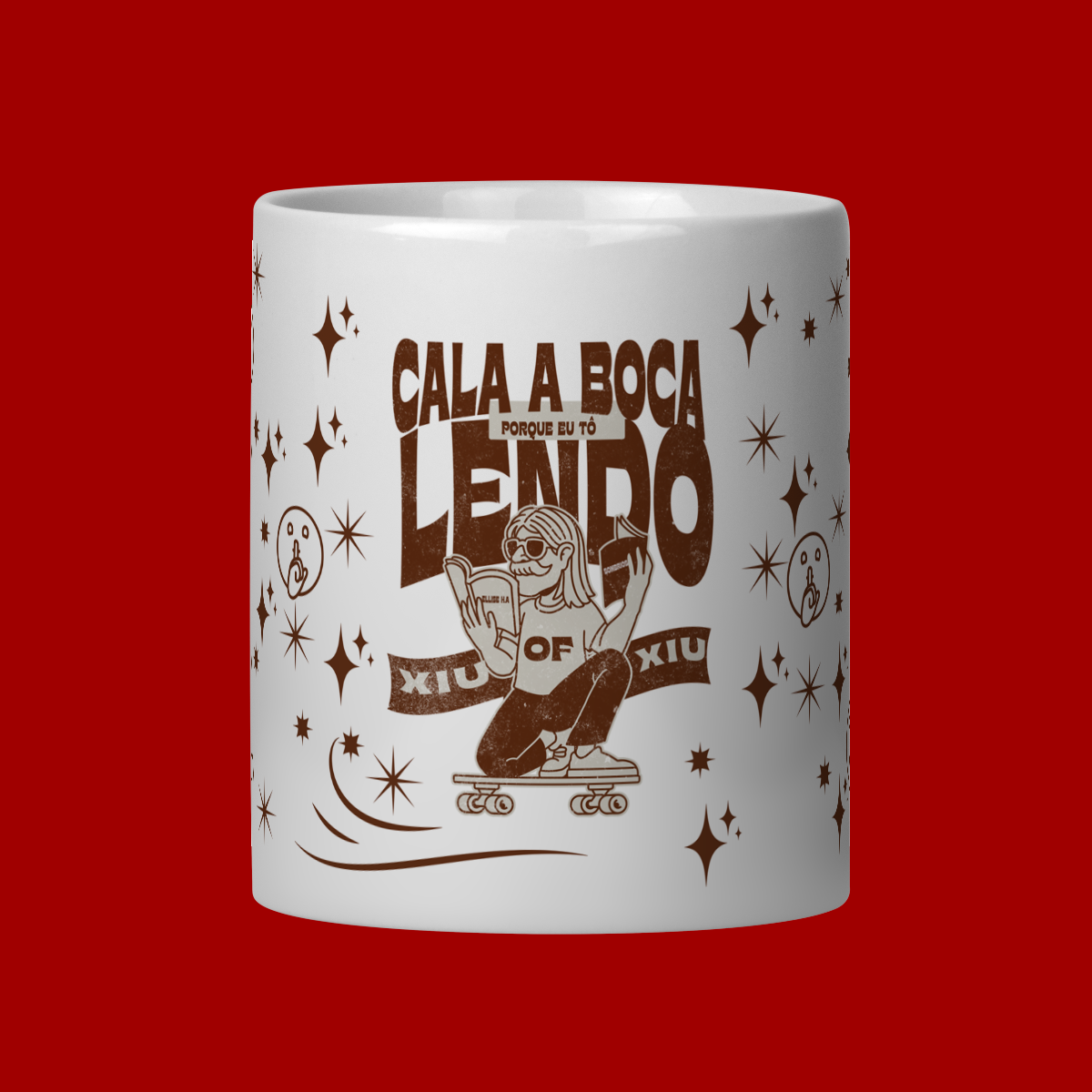 Nome do produto: CANECA - CALA A BOCA QUE EU ESTOU LENDO
