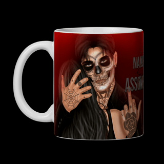 Nome do produto CANECA ILUSTRADA - KALAN E ARABELLA