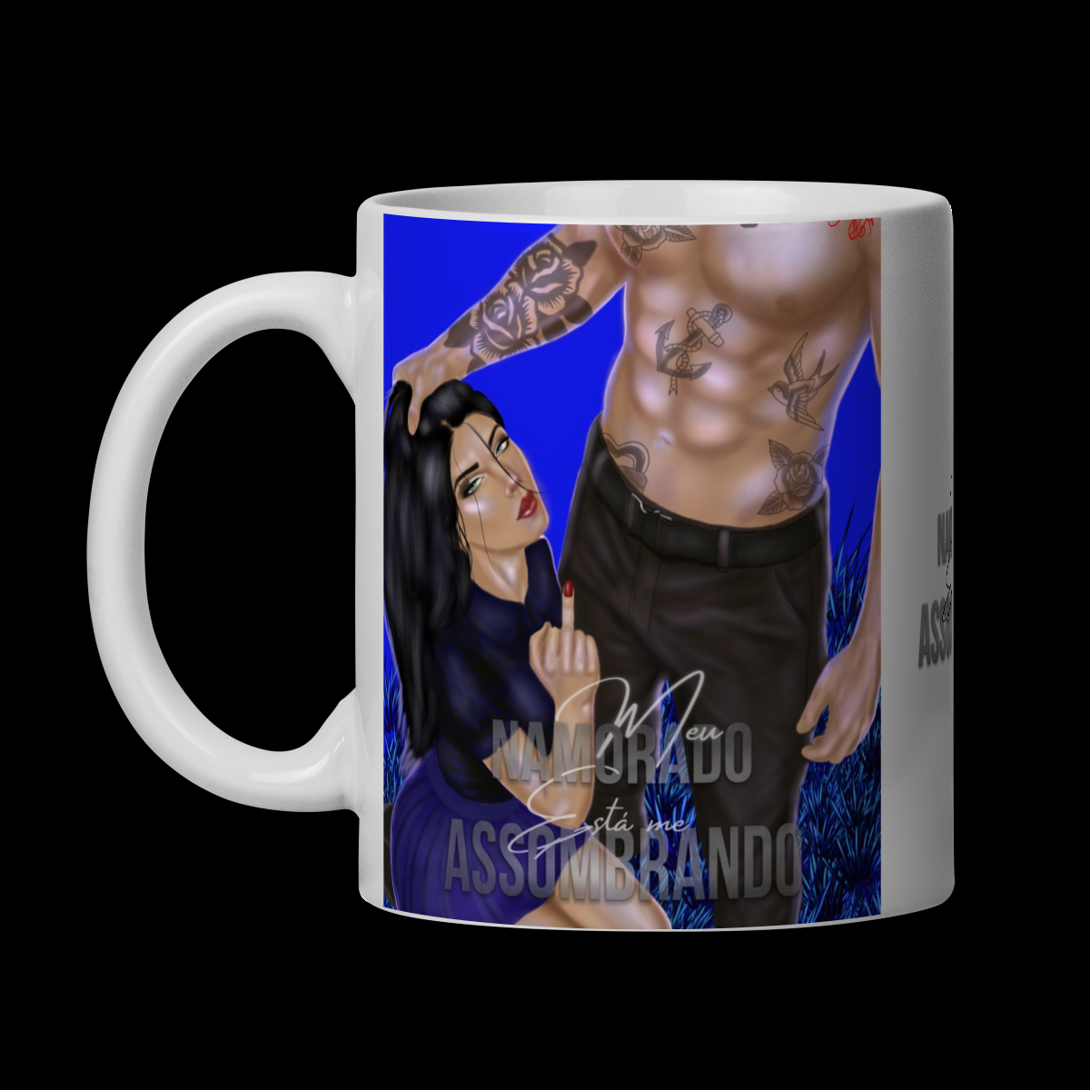 Nome do produto: Caneca Ilustrada + Trecho