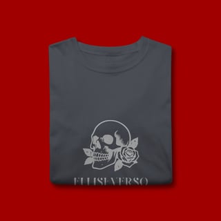 Nome do produto T-SHIRT CLASSIC -  CAVEIRA/ROSA