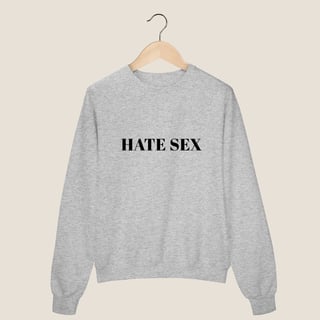 Nome do produto MOLETOM FECHADO - HATE SEX 