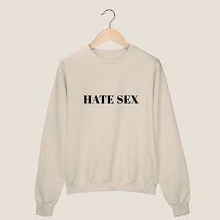 Nome do produto MOLETOM FECHADO - HATE SEX 