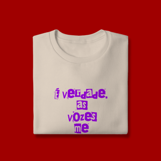 Nome do produto Moletom – “É verdade, as vozes me disseram” | “Vozes do Zane” (costas)