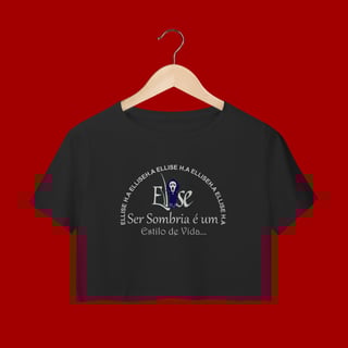 Nome do produto CROPPED - SER SOMBRIA É UM ESTILO DE VIDA