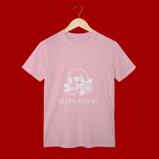 Nome do produto T-SHIRT CLASSIC -  CAVEIRA/ROSA