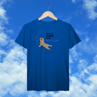 Nome do produto T-Shirt Prime “Não incomode, estou relauxando”