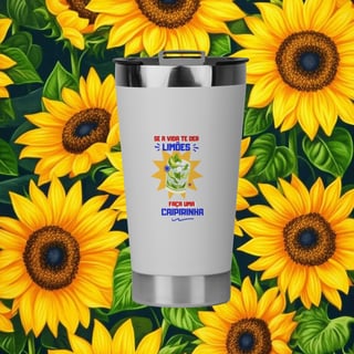 Nome do produto Copo térmico “Se a vida te der limões, faça uma caipirinha”