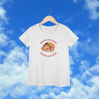 Nome do produto Baby Look “Sempre com sono, sempre com fome”